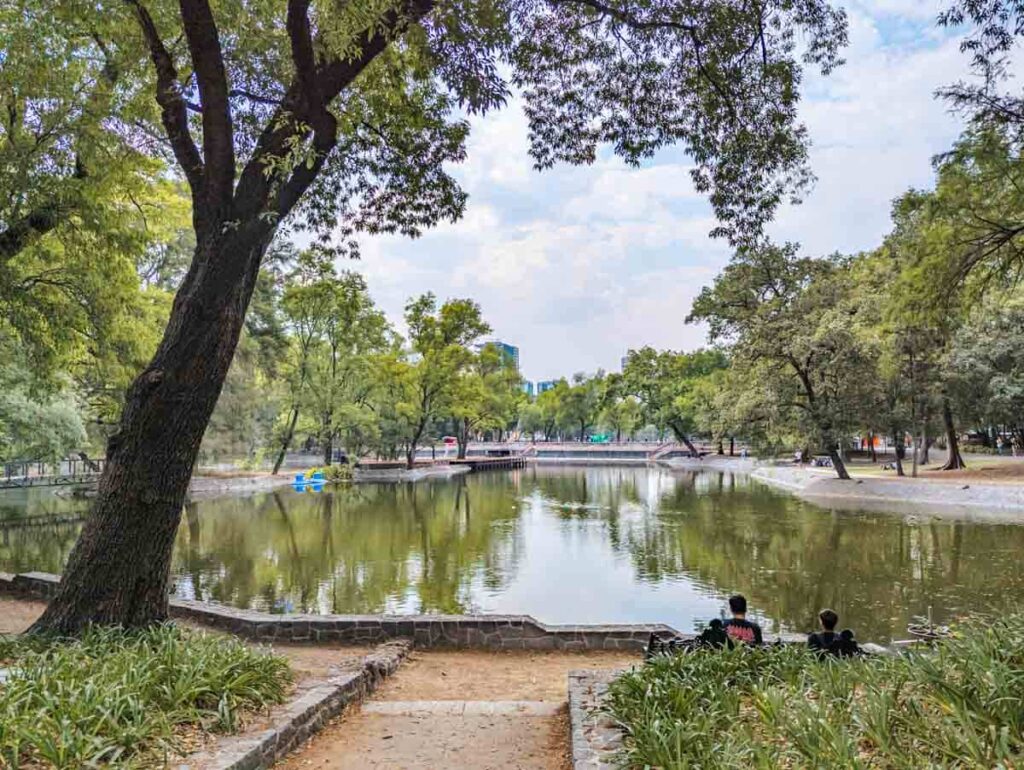 Chapultepec Park and city greenery in Mexico City
