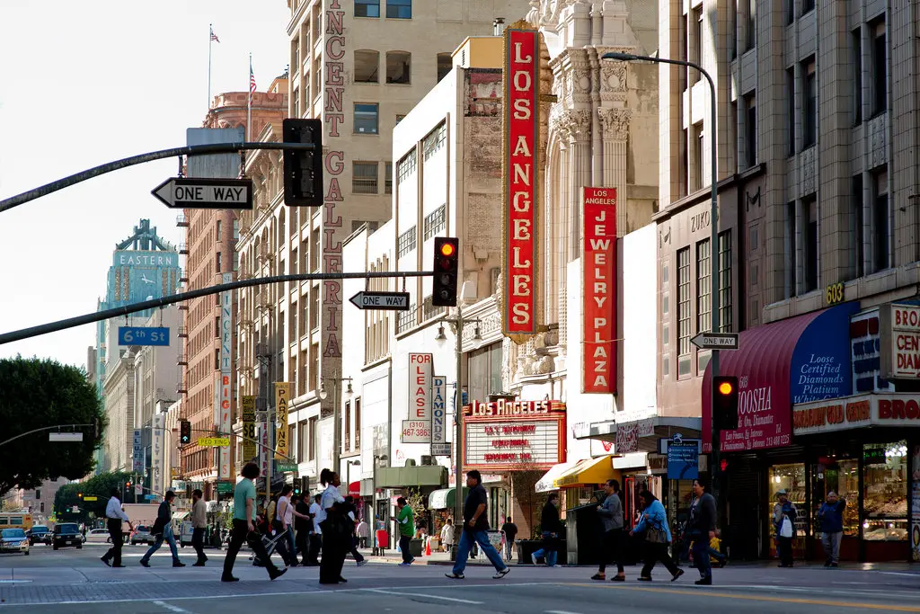 Downtown Los Angeles skyline and city-break atmosphere for World Cup travel