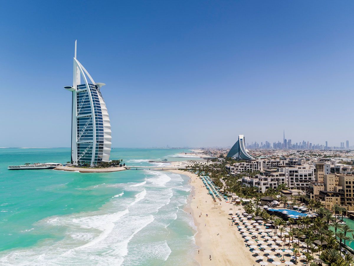 Birmingham to Dubai route image