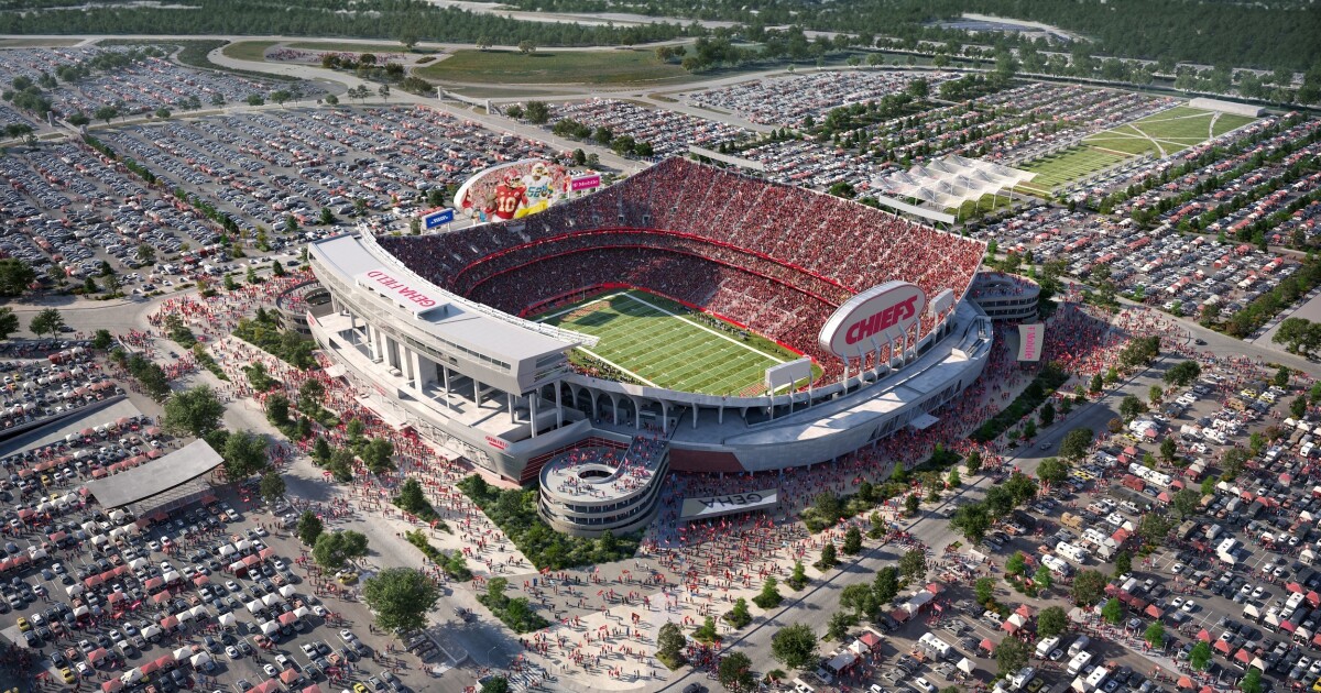 Arrowhead Stadium area in Kansas City for match-day hotel planning