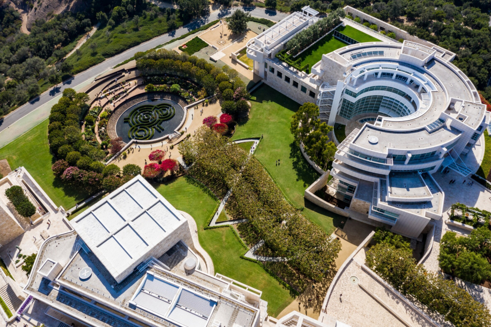 Getty Center museum in Los Angeles with elevated city views
