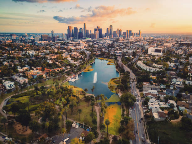 London to Los Angeles route image