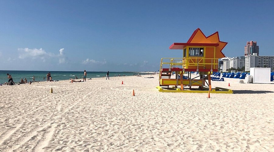 Miami Beach hotels and coastline for World Cup travel