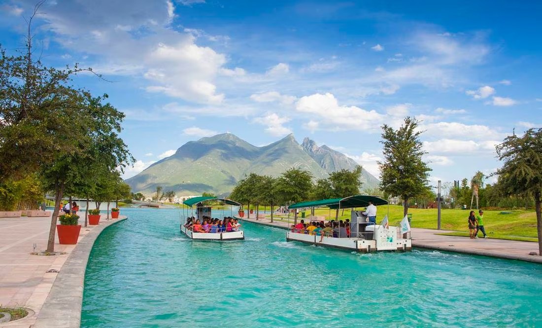 Paseo Santa Lucia riverwalk in Monterrey for visitors