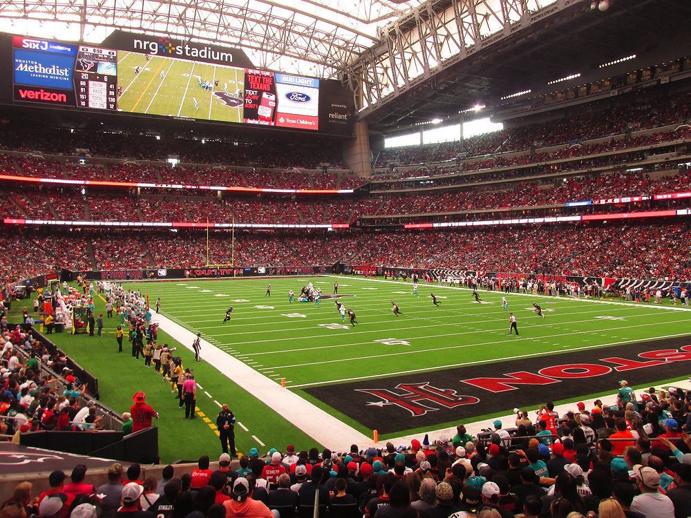 NRG Stadium exterior on match day in Houston