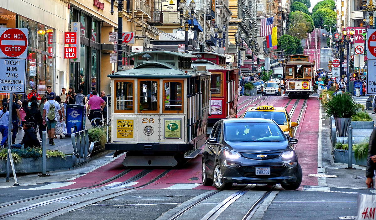 Downtown San Francisco skyline for sightseeing and World Cup travel