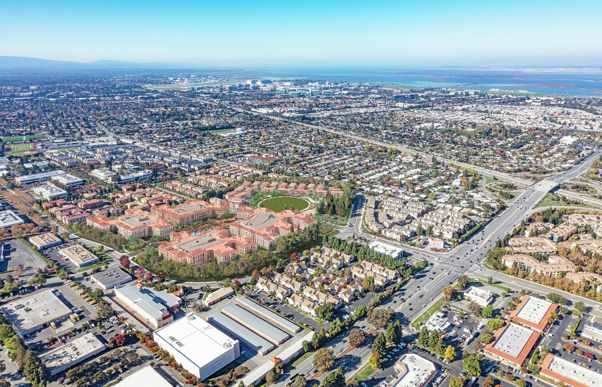 Sunnyvale hotel district near the Santa Clara stadium corridor