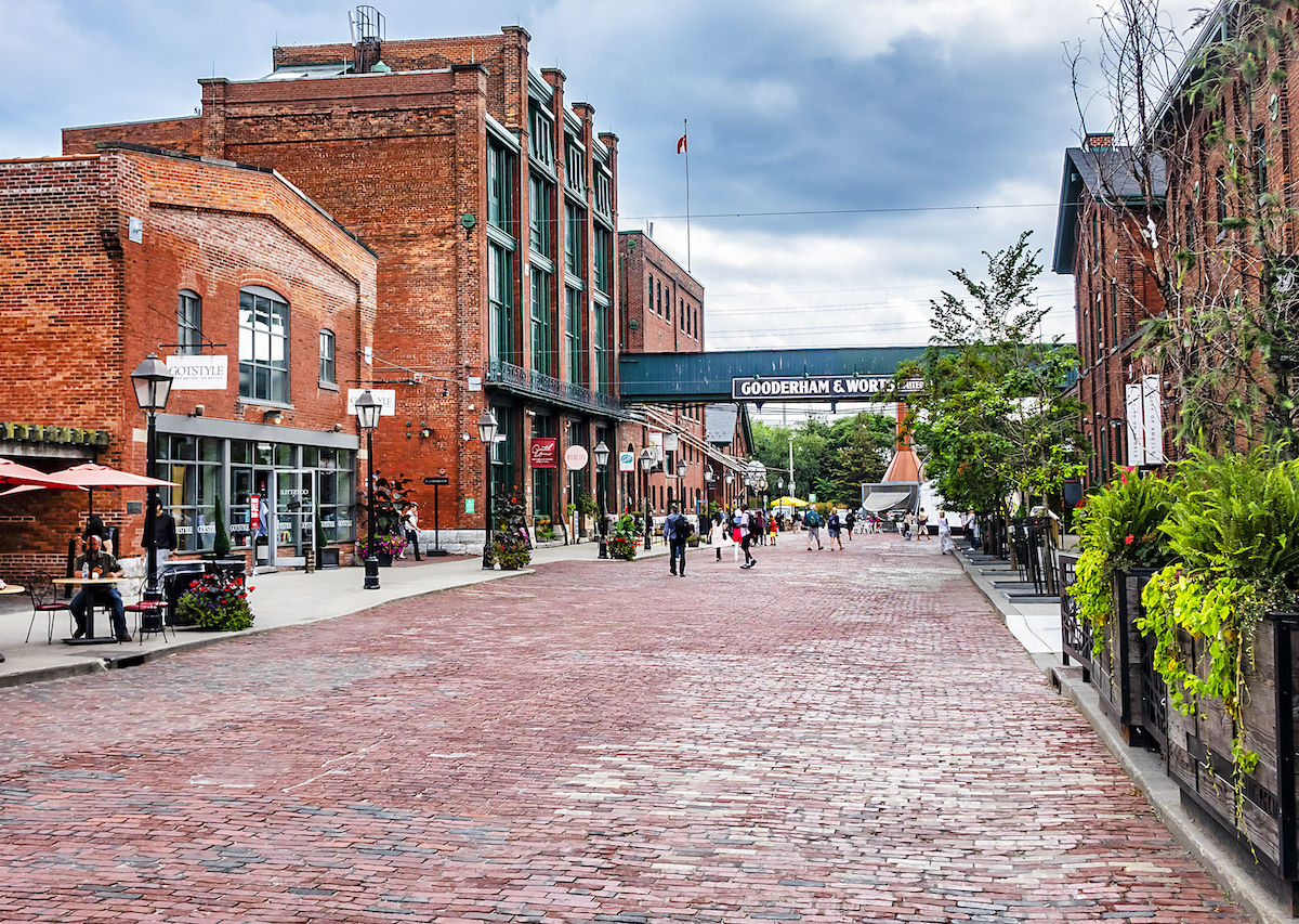 Distillery District and historic Toronto streets