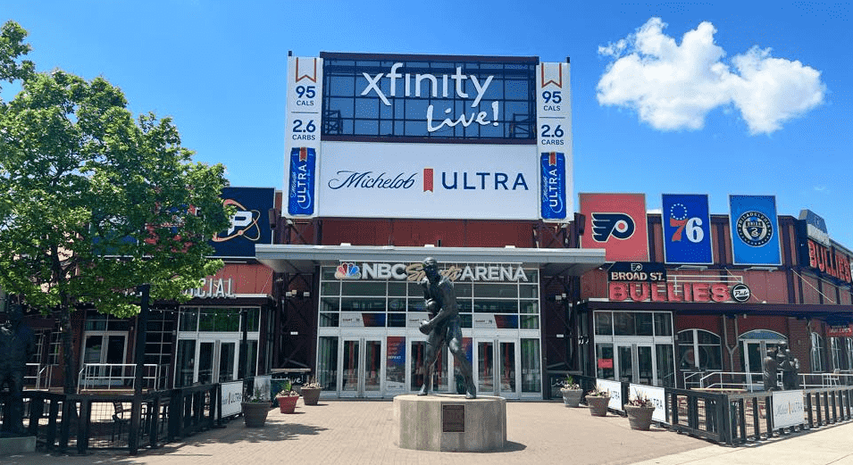 XFINITY Live and The Navy Yard in South Philadelphia for fans