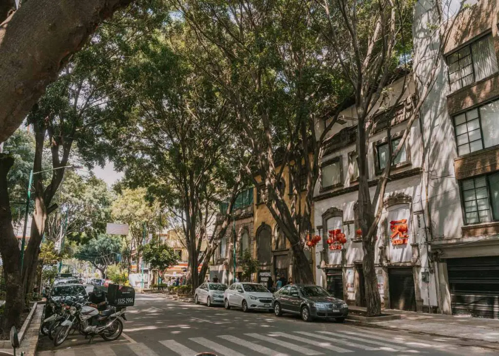 Reforma avenue and central Mexico City zone for first-time visitors